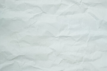 The texture of white recycle crumpled paper, copy space for text.
