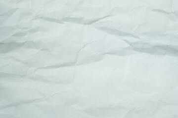 The texture of white recycle crumpled paper, copy space for text.