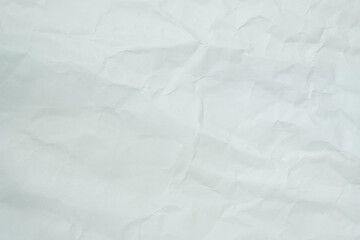 The texture of white recycle crumpled paper, copy space for text.