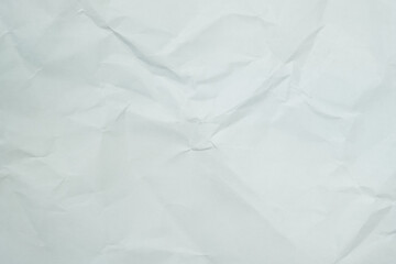 The texture of white recycle crumpled paper, copy space for text.