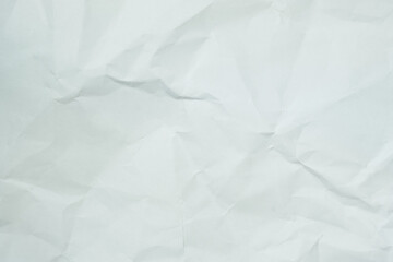 The texture of white recycle crumpled paper, copy space for text.