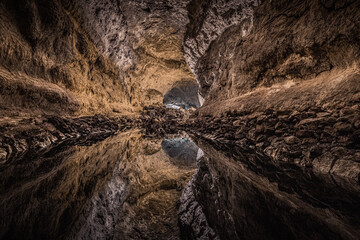 Fototapeta na wymiar Dungeons & Dragons! - Cueva de los Verdes, Lanzarote