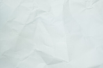 The texture of white recycle crumpled paper, copy space for text.