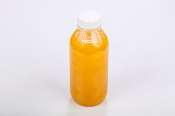 Orange fresh made  juice bottle
