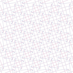 pattern with the image of geometric shapes and lines. Graphics, grid, minimal design. repeating elements