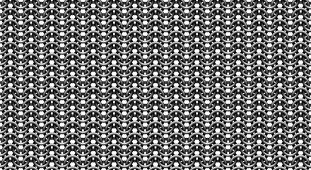 Chain mail medieval seamless pattern on white background. Metal chain armor texture. Steel rings, silver chainmail vector repetitive illustration - 386694151