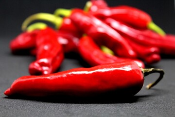 Piments rouge fort du jardin