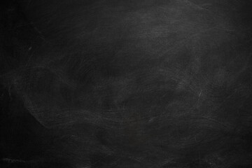 Abstract texture of chalk rubbed out on blackboard or chalkboard background. School education, dark wall backdrop or learning concept.