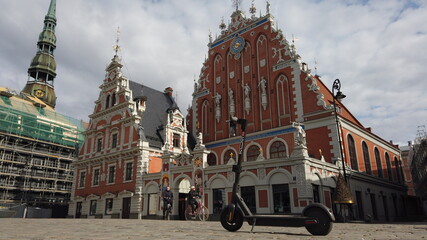 Fototapeta premium House of the Blackheads in the heart of Riga, beautiful and historic architecture.
