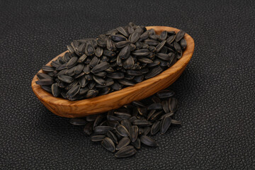 Tasty roasted sunflower seeds heap