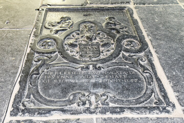 The historic interior of the Oude Kerk on the Oudezijds Voorburgwal in Amsterdam, the Netherlands.