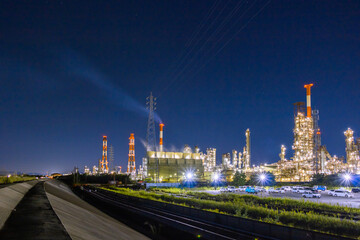 工場夜景（四日市コンビナート）
