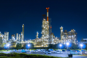 工場夜景（四日市コンビナート）
