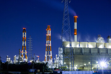 工場夜景（四日市コンビナート）