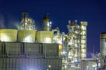 工場夜景（四日市コンビナート）