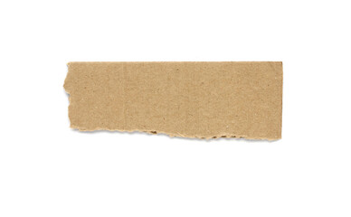 Kraft cardboard goffered. Cardboard ripped edge.