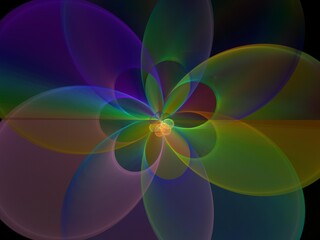 Imaginatory fractal background Image