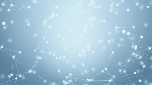 4K plexus polygon loop Animation Background. Cyber Security, Digital Data Network Protection, Future Technology Digital Data Network Connection. Business Presentation.