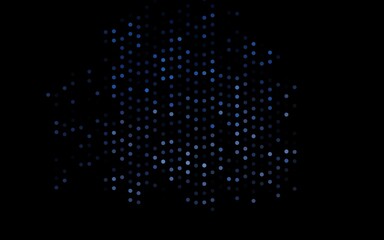 Dark BLUE vector cover with spots.