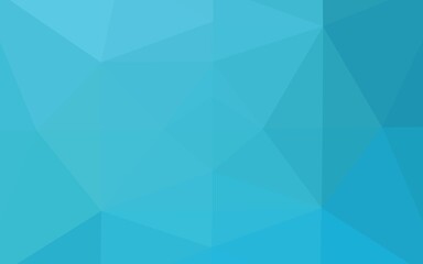 Light BLUE vector shining triangular background.