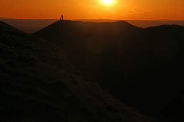 Obraz premium Sunset at Bratton Camp, Westbury 