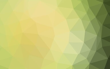 Fototapeta na wymiar Light Green, Yellow vector blurry triangle template.
