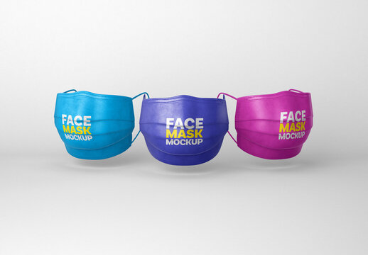 Face Mask Mockup for Creative Design and Branding Projects