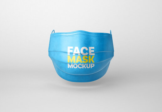 Face Mask Mockup for Creative Design and Branding Projects