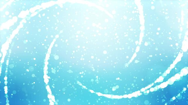 Abstract gold and fiery shining particles sparks and magic dust fluctuating 4K motion background animation. wave circle or sphere flow with light rays Spiral twirl. festival and celebration, luxury.