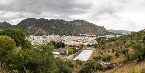 Fototapeta premium Ubrique, Cadiz. Spain. White villages of Andalusia in the park of Alcornocales