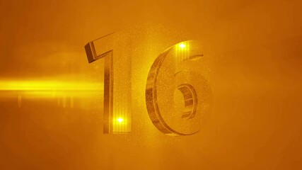 countdown numbers 20 to 1 4K video