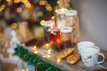 festive christmas and new year decorations	