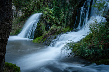 Naklejka premium Trillo waterfall, La Alcarria, Guadalajara, Spain