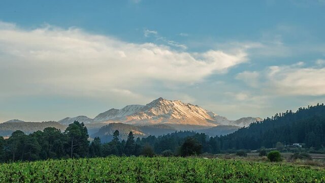 Hyperlapse, view of the volcano Xinantecatl.