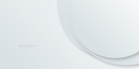 Elegant white background with shiny circle lines 