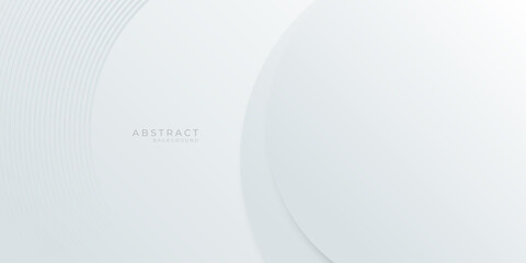 Elegant white background with shiny circle lines 
