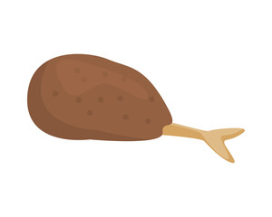 delicious turkey thigh meat icon