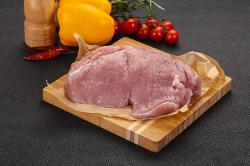 Raw pork meat