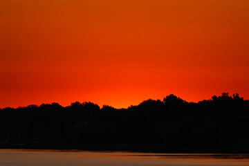 sunset in the mountains