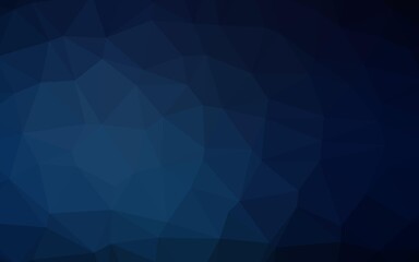 Obraz premium Dark BLUE vector low poly cover.