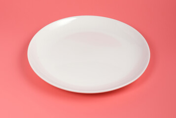 plate on pink