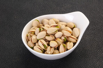Pistachio nuts heap