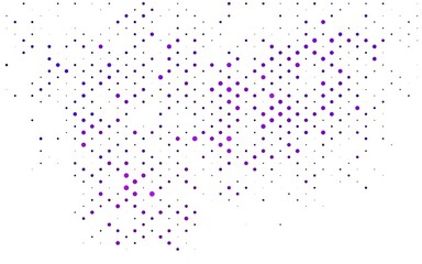 Fototapeta premium Light Purple vector pattern with spheres.