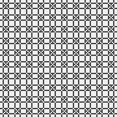 Fototapeta premium Abstract Cross Pattern Dots Logo generative computational art illustration