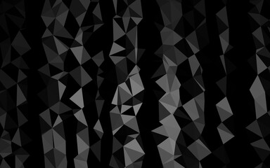 Obraz premium Dark Silver, Gray vector abstract polygonal texture.