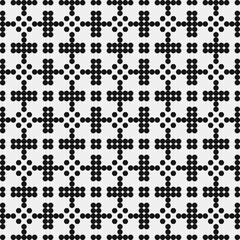 Abstract Cross Pattern Dots Logo generative computational art illustration