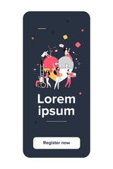 Stylized volunteers help charity and sharing hope isolated flat vector illustration. Cartoon abstract social team or group with humanitarian support. Donation and aid community concept