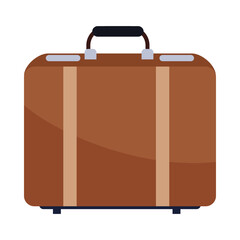 travel suitcase accessory isolated icon