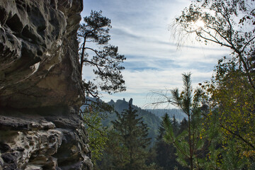 Berge Nationalpark Sächsische Schweiz Wanderung 