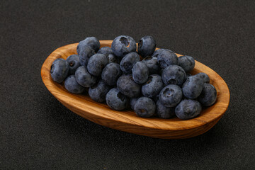 Ripe sweet tasty blueberries heap